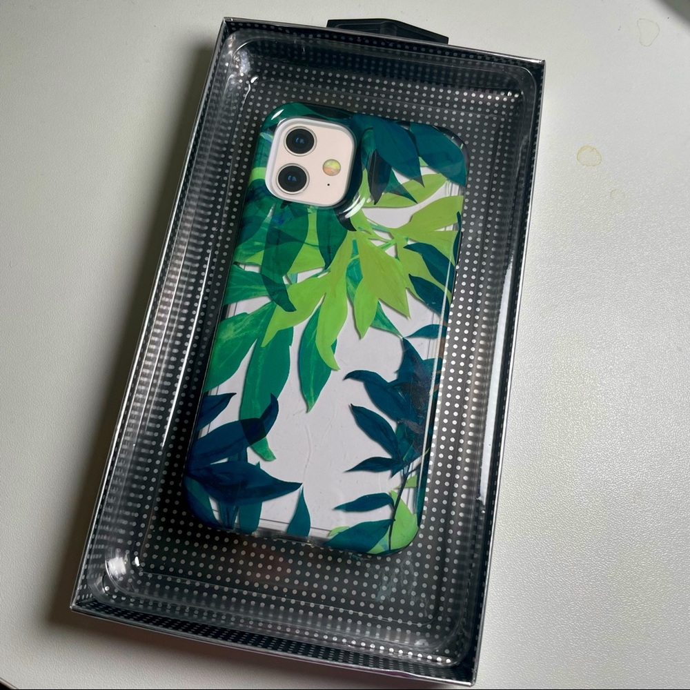 Apple iPhone 12 Mini case Green/transparent
